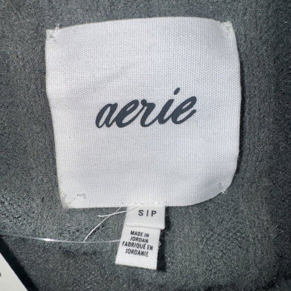 Aerie Women’s Green Ribbed Super Soft Oversized Pullover Sweater Sz S NEW - Picture 5 of 9